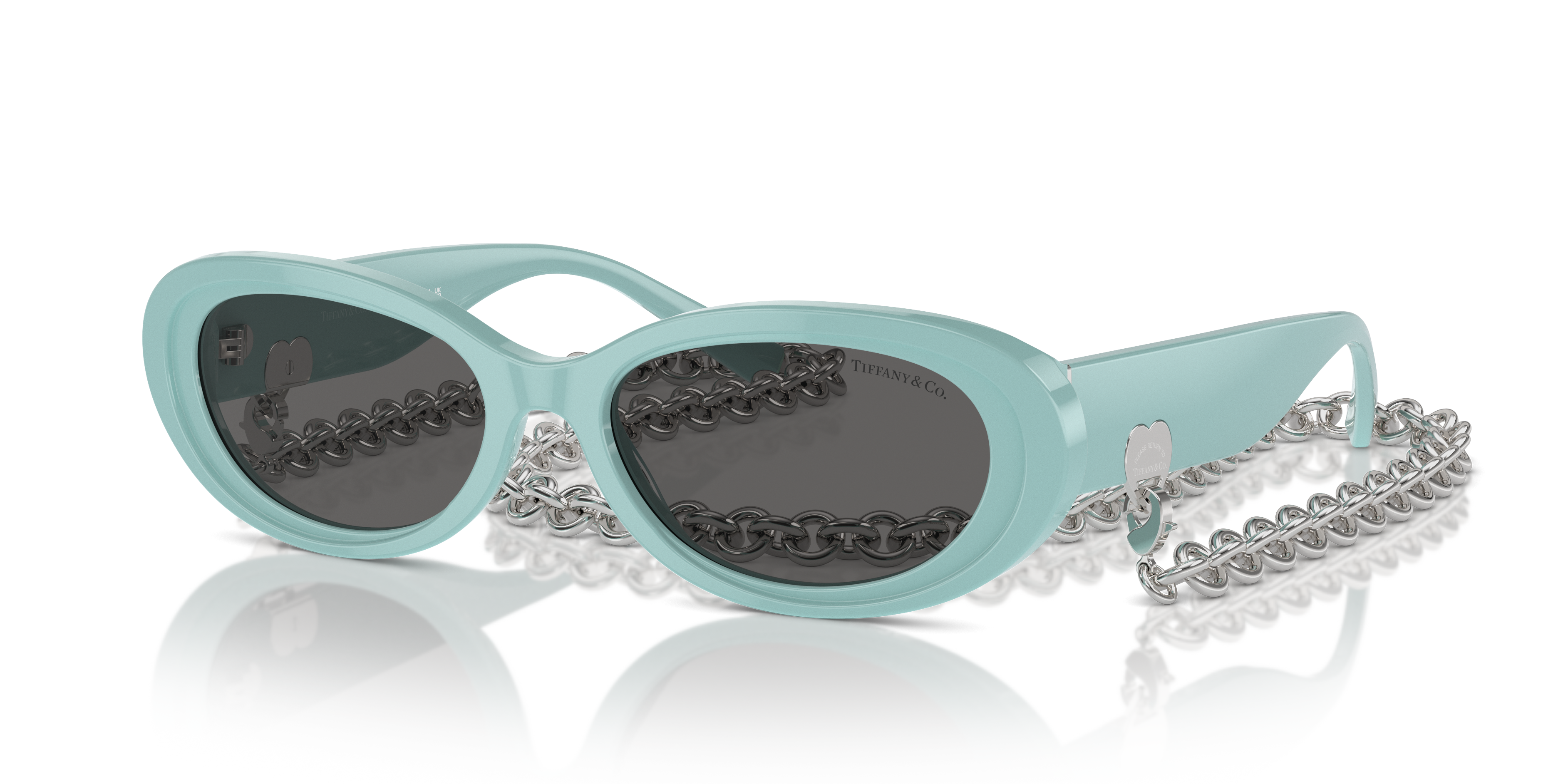 Tiffany & Co. TF4221 S (54 - 17) with Grey lenses and Blue frame