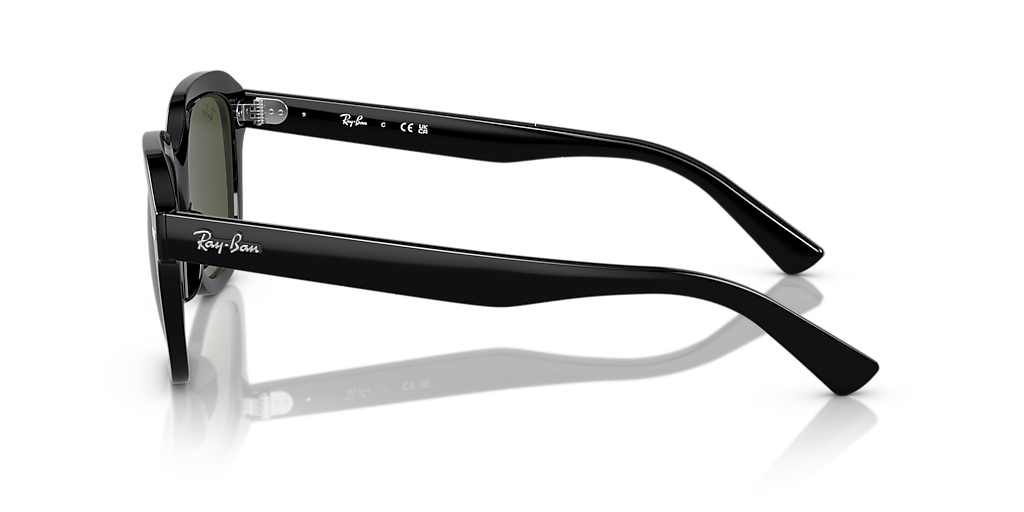 Ray-Ban Erik XL (53 - 20) with Green lenses and Black frame
