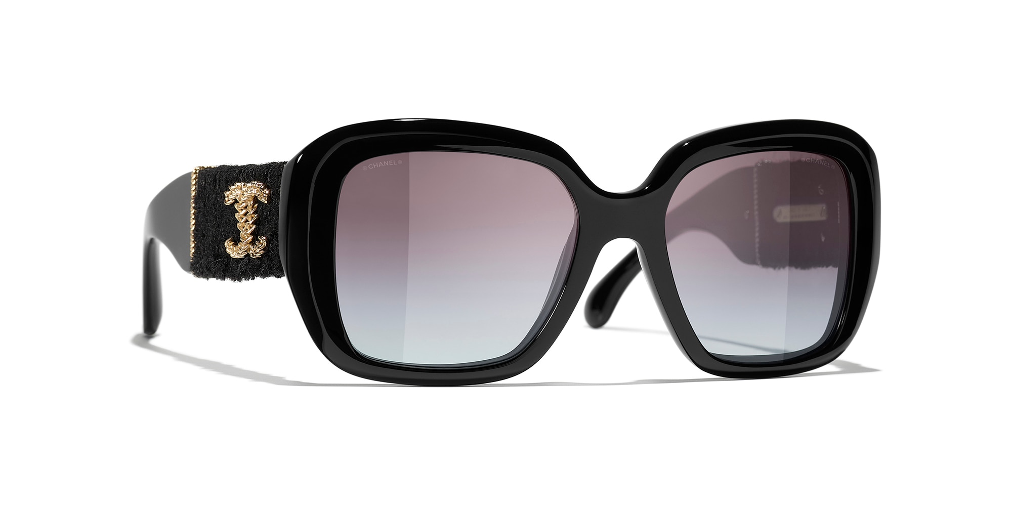 Chanel Square Sunglasses CH5512 M (55 - 19) with Grey lenses and
