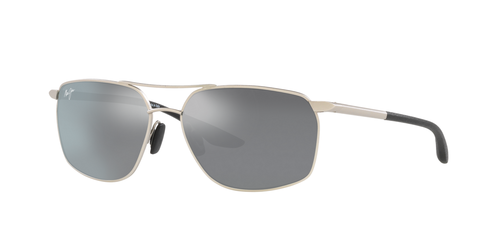 Maui Jim Puu Kukui XL (58 - 16) with Grey lenses and Silver frame