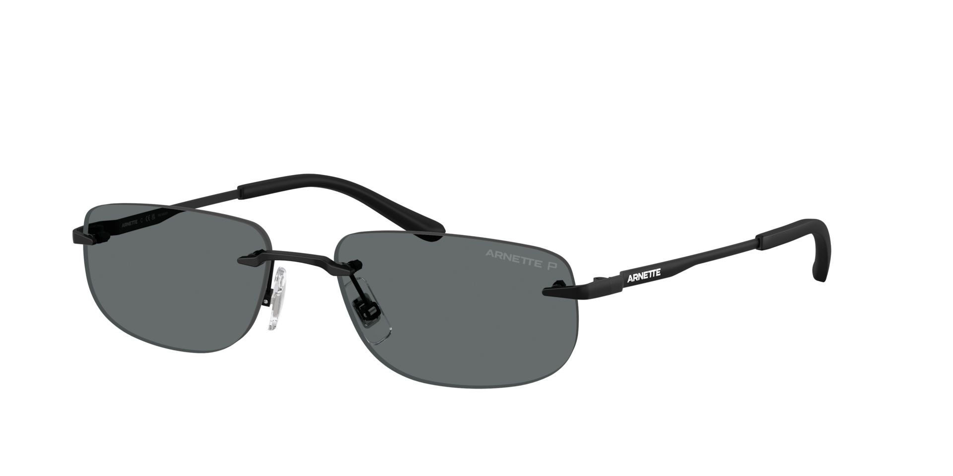 Arnette Mann Sunglass AN3096 - Rahmenfarbe: Matt Schwarz, Linsenfarbe: Dunkelgrau Polarized