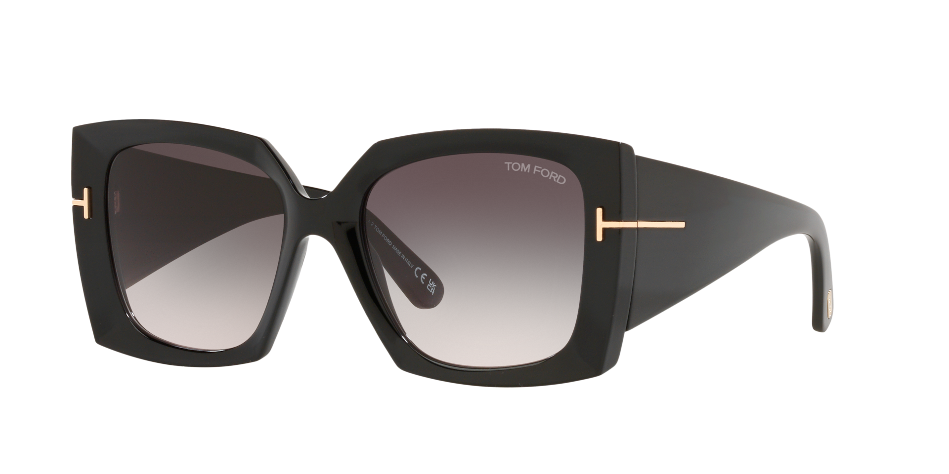 Tom Ford Woman Sunglass FT0921 - Frame color: Black Shiny, Lens color: Grey Gradient