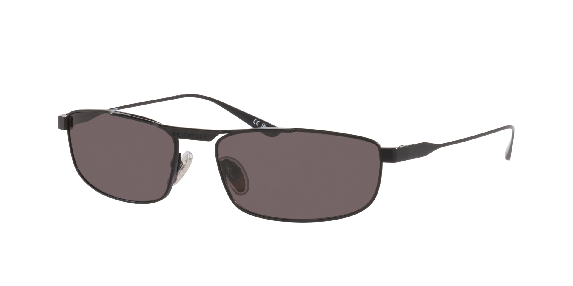 Balenciaga Unisex Sunglass BB0451S - Rahmenfarbe: Schwarz, Linsenfarbe: Grau