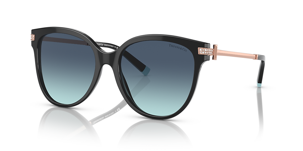 Tiffany & Co. TF4193B XL (55 - 17) com Lentes Azul e Armação Preto