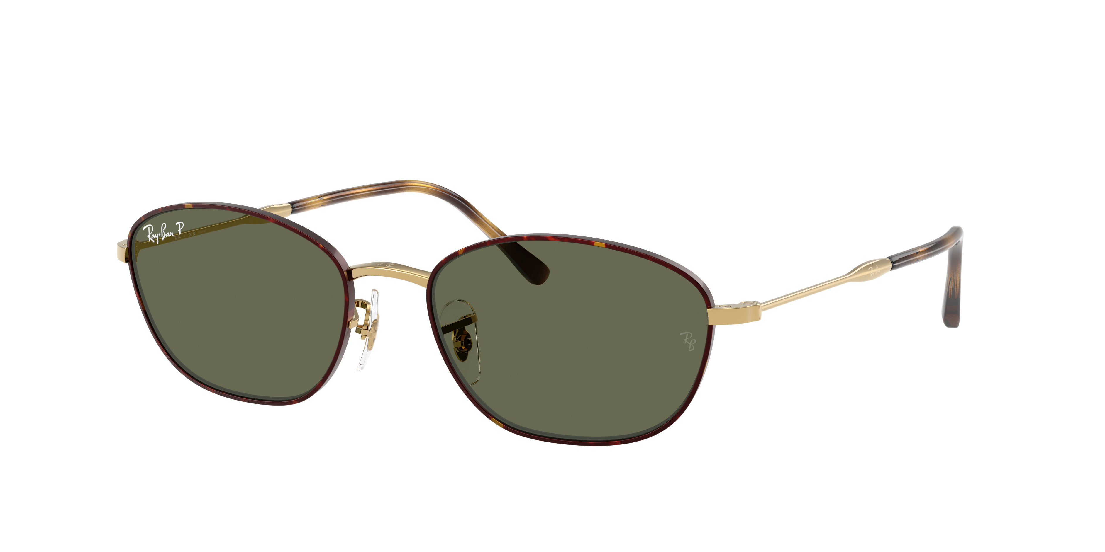 Rey Ray-Ban RB3749 XXL (58 - 18) with Green lenses and Tortoise frame