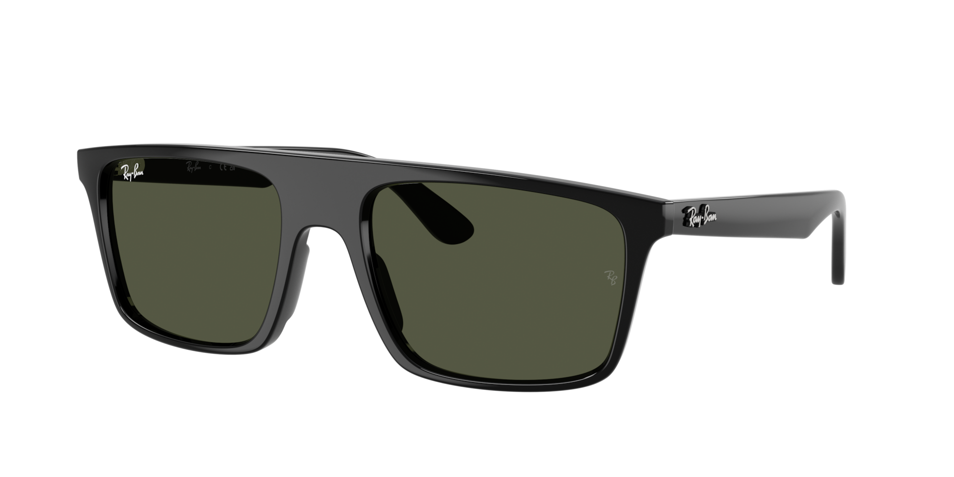 Ray-Ban Unisex Sunglass RB2222 -  Frame color: Black, Lens color: Green