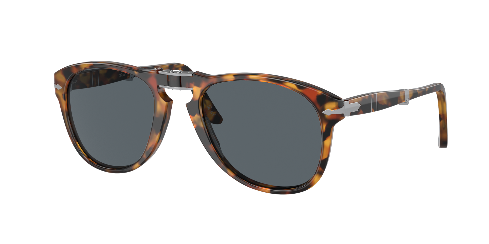Persol Homme Sunglass FOLDING - Couleur du Monture Madreterra Couleur de Lentille Bleu 244 €
