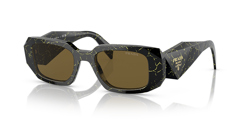 Prada PR 17WSF S (51 - 20) with Brown lenses and Black frame