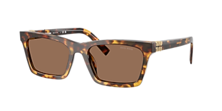 Miu Miu MU 54YS L (80 - 14) with Grey lenses and Gold frame