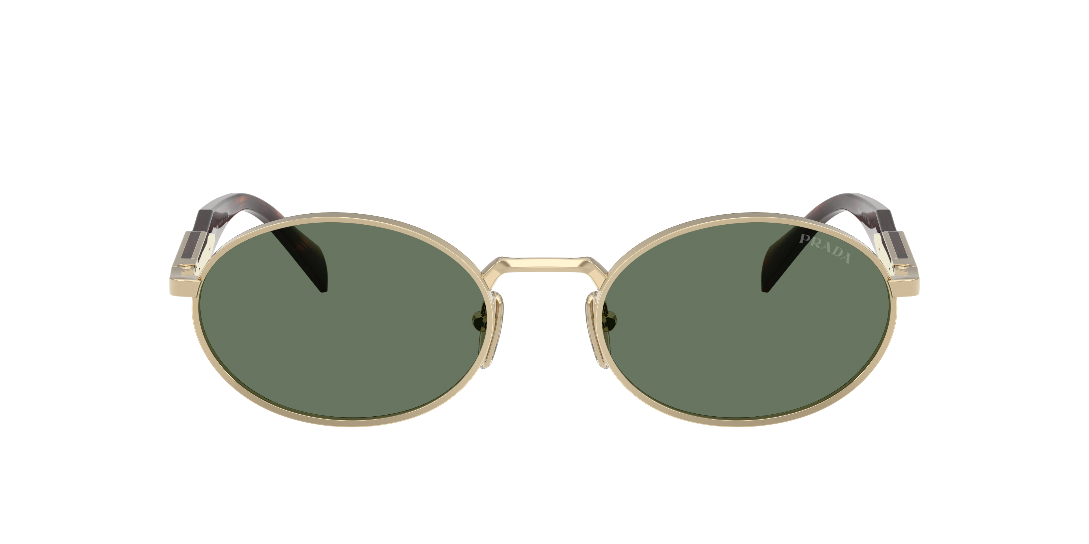 Prada PR 65ZS L (55 - 20) with Green lenses and Gold frame