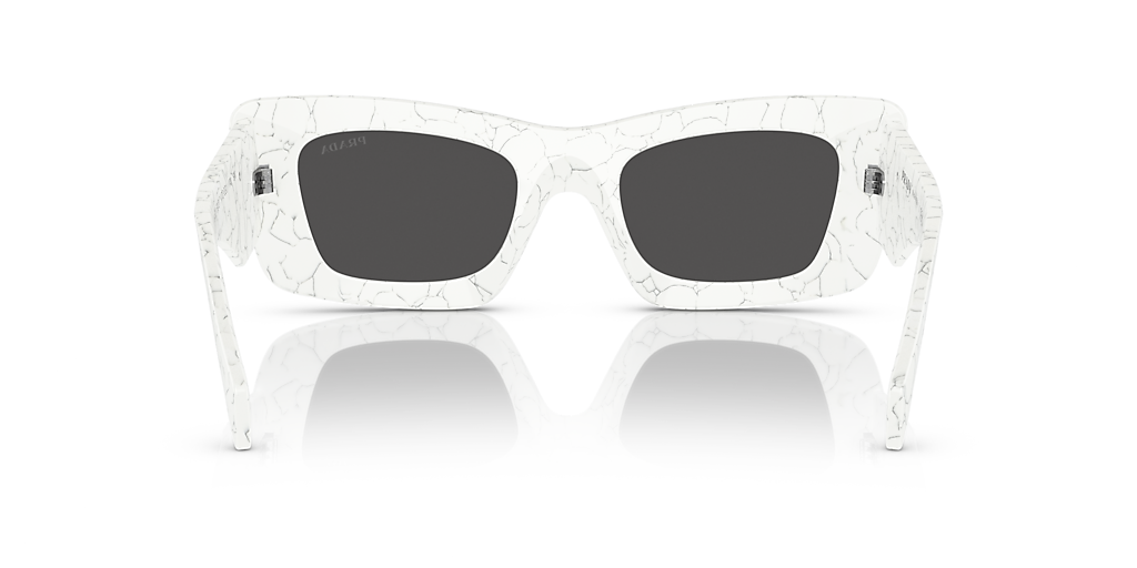 Prada PR 13ZS M (50 - 21) with Grey lenses and White frame