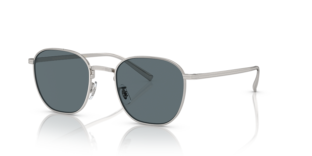 Oliver Peoples Rynn S (49 - 20) with Blue lenses and Silver frame