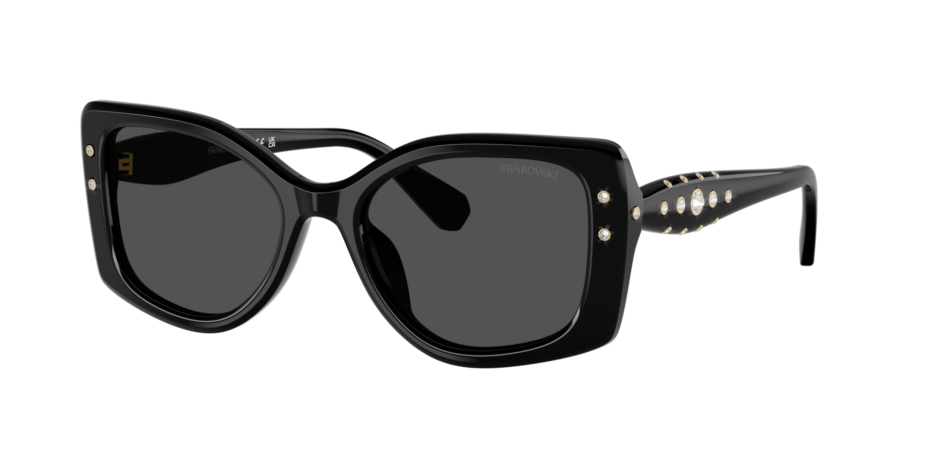 Swarovski , Sunglasses, Female, Black, 54 Mm, Sk6058u Sunglasses - Image 3