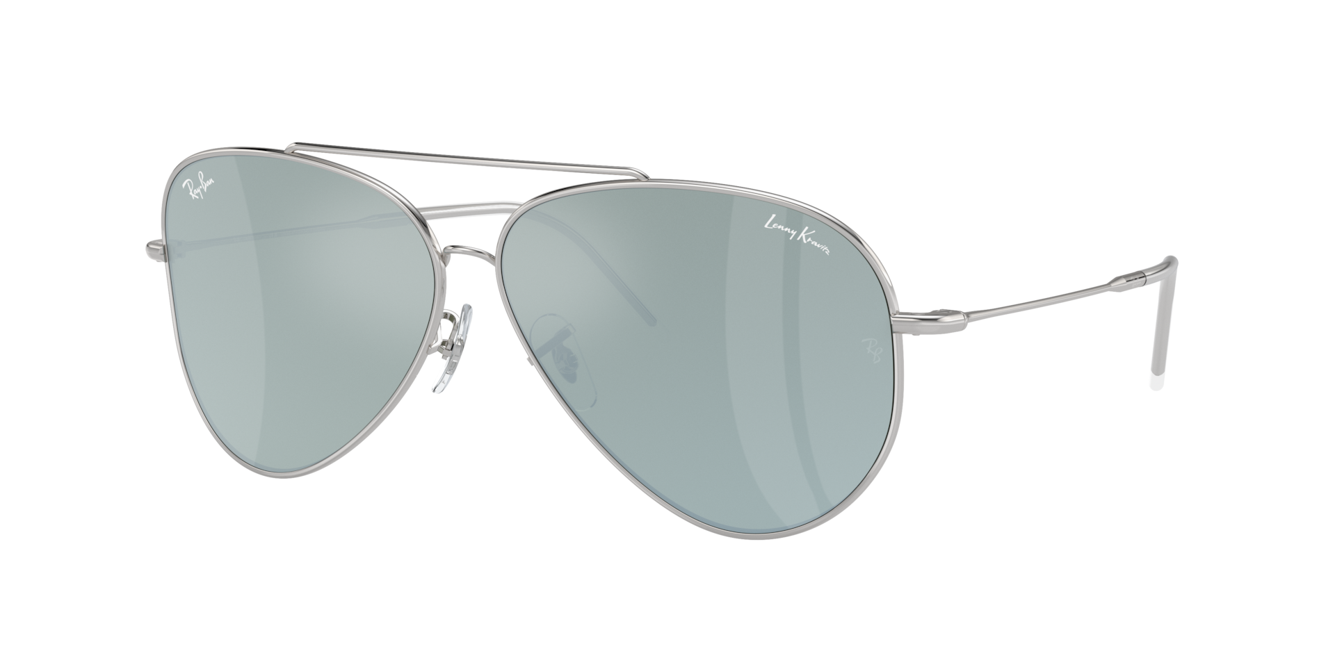 Ray-Ban Lenny Kravitz X Aviator Reverse XXL (62 - 11) with Silver