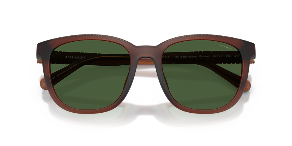 Coach CCA00 L (54 - 19) with Green lenses and Brown frame