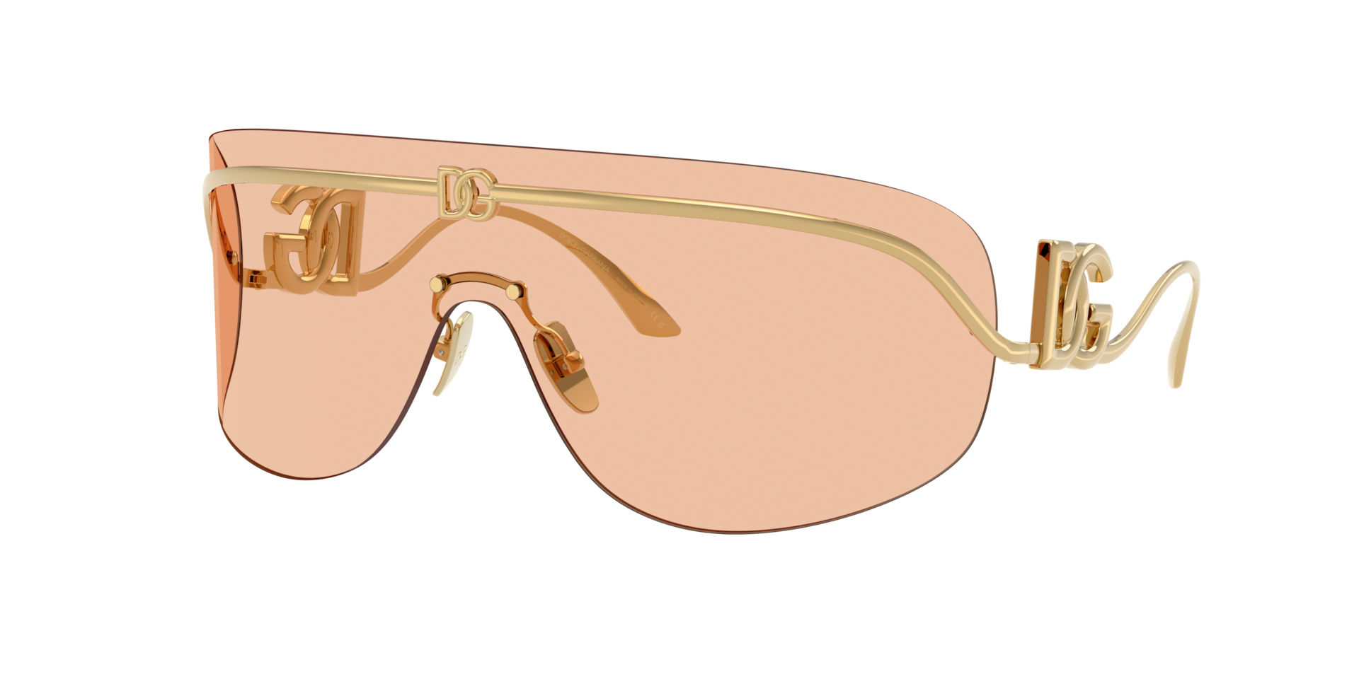 Dolce&Gabbana Vrouwelijk Sunglass DG2320 -  Framekleur: Goud, Lenskleur: Lichtbruin