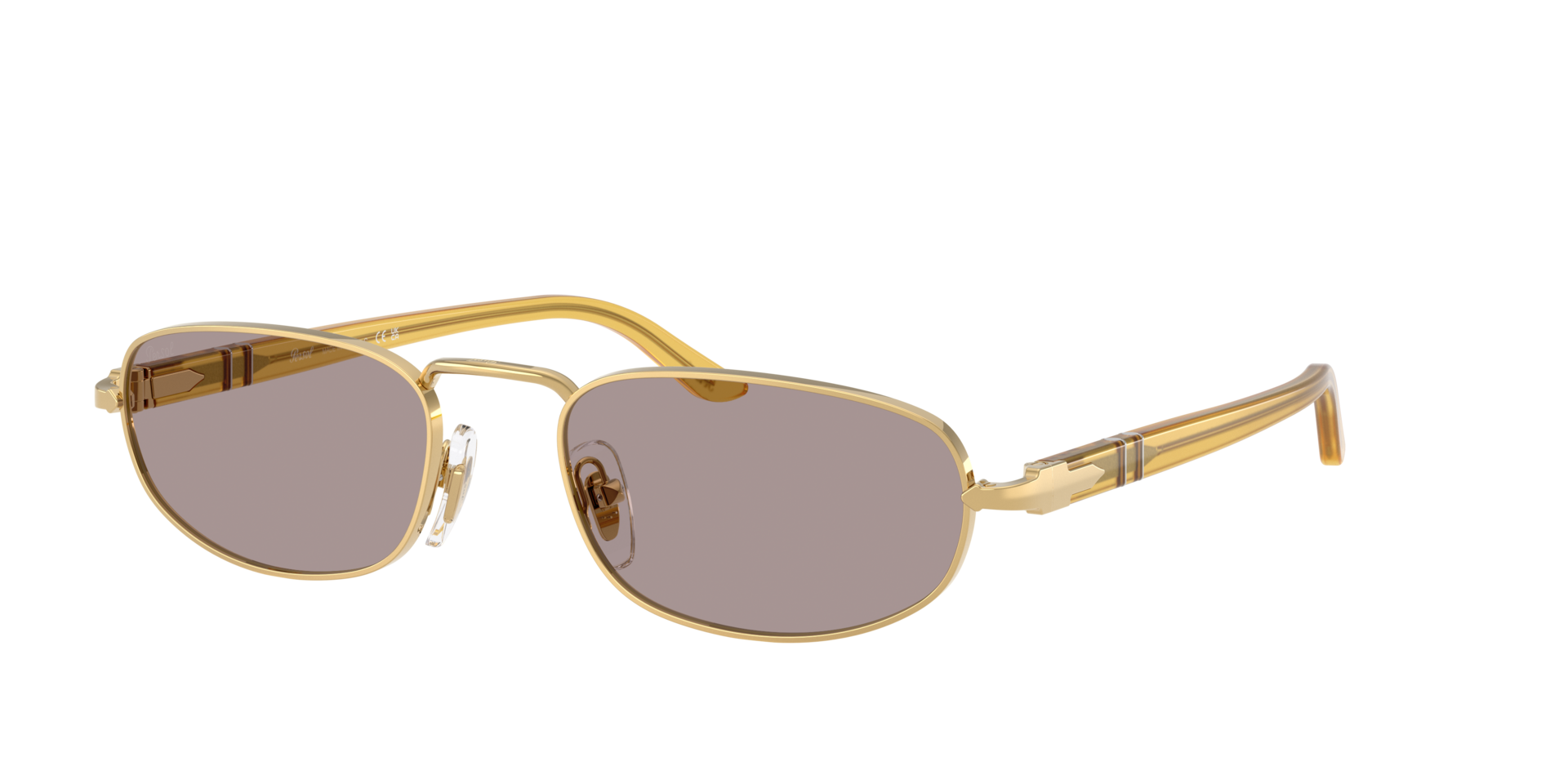 Persol Unisex Violet Po1028s 112953 Sunglasses Metal Gold Pillow Normal - Image 3