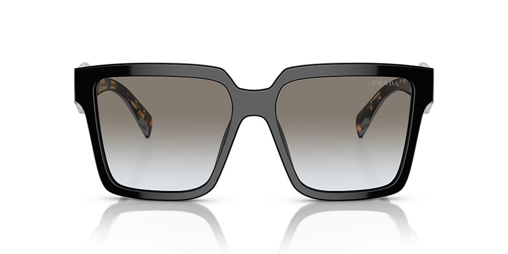 Prada PR 24ZS M (56 - 16) with Grey lenses and Black frame