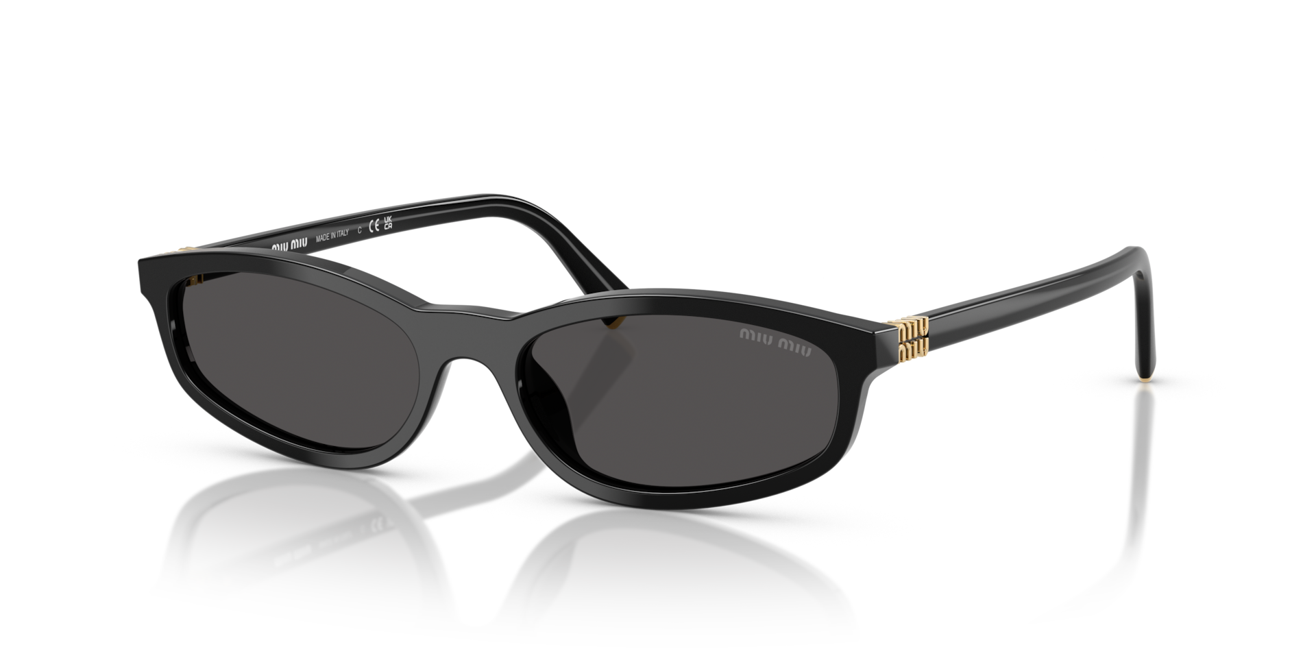 Miu Miu MU A06SF S (54 - 17) with Grey lenses and Black frame