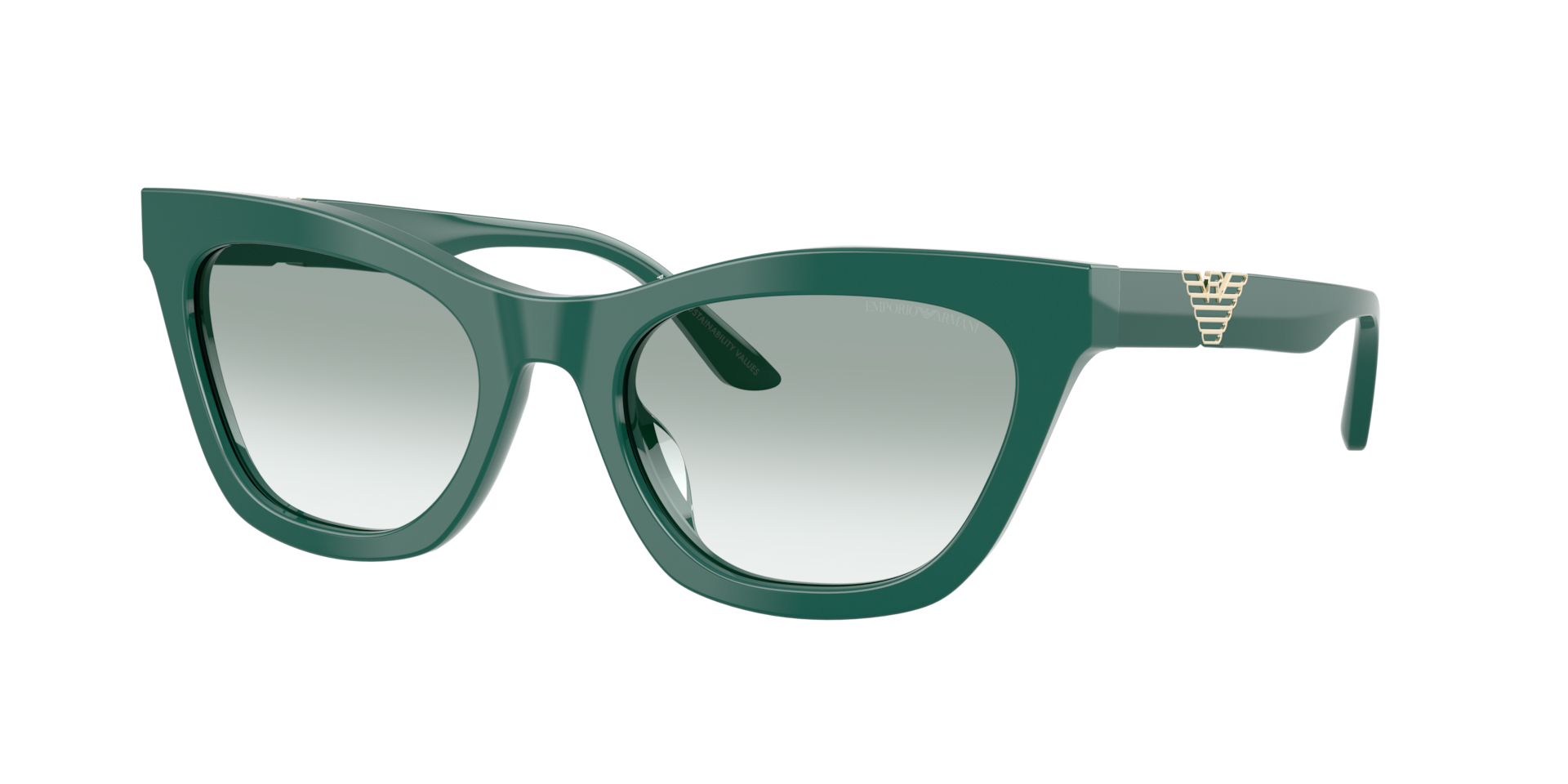 Emporio Armani Woman Sunglass EA4259U -  Frame color: Shiny Green, Lens color: Clear Gradient Green