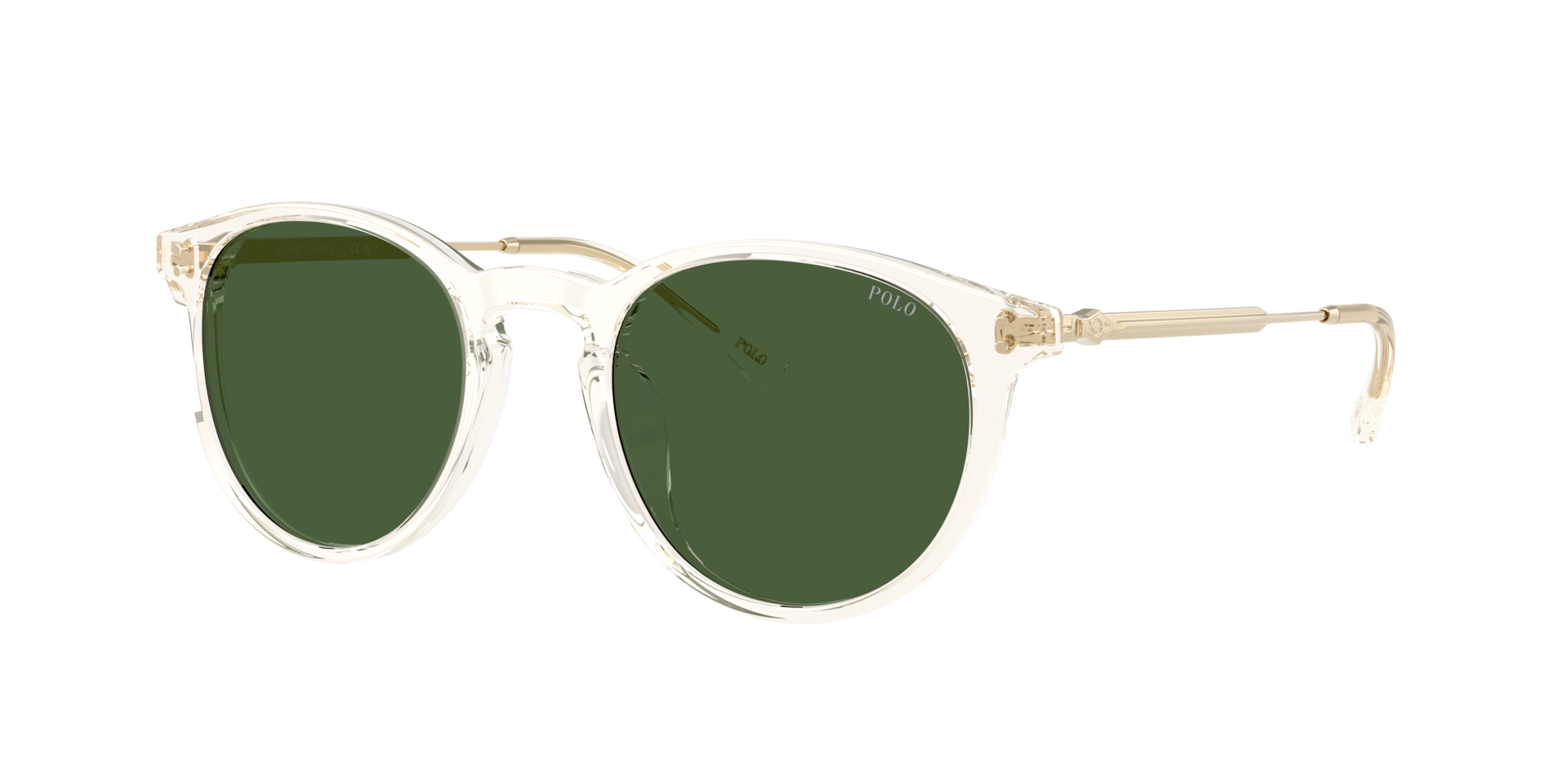 Polo Ralph Lauren Hombre Verde Oscuro Sunglass Ph4239u - Color Del Marco: Amarillo Transparente Brillante, Color De La Lente: