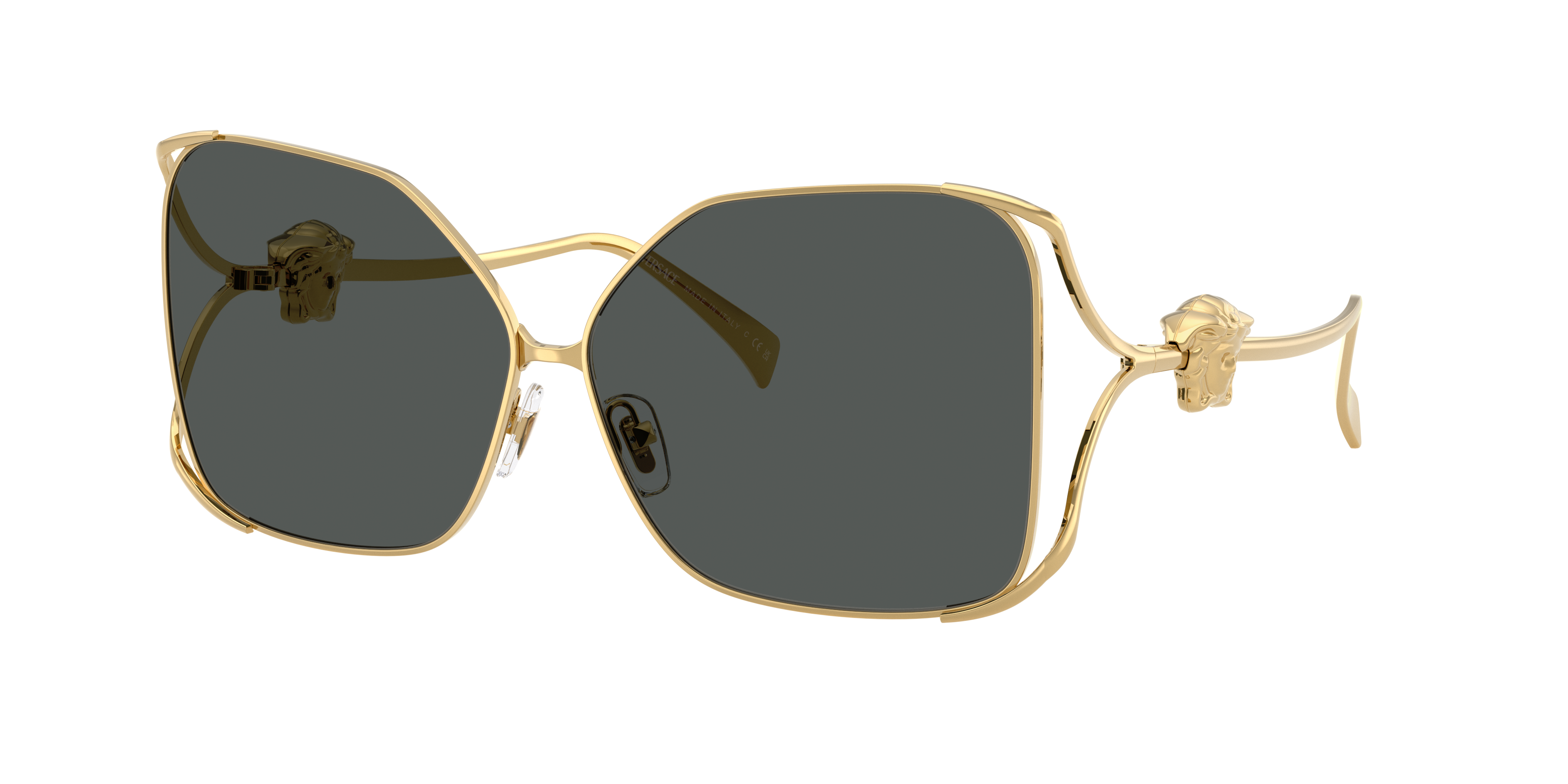 Versace Woman Sunglass VE2288 -  Frame color: Gold, Lens color: Dark Grey