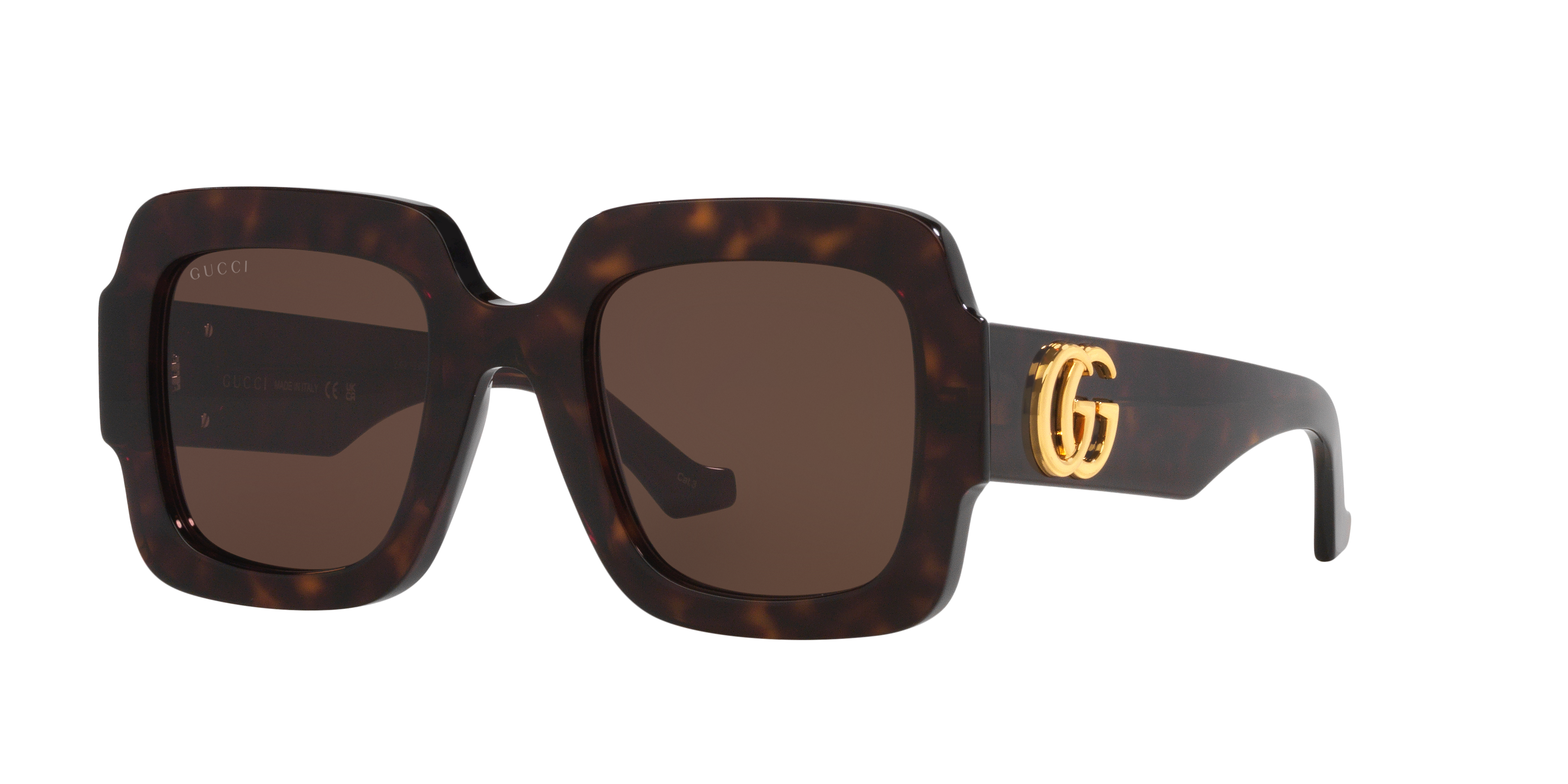 Gucci GG1547S S (50 - 24) with Brown lenses and Tortoise frame