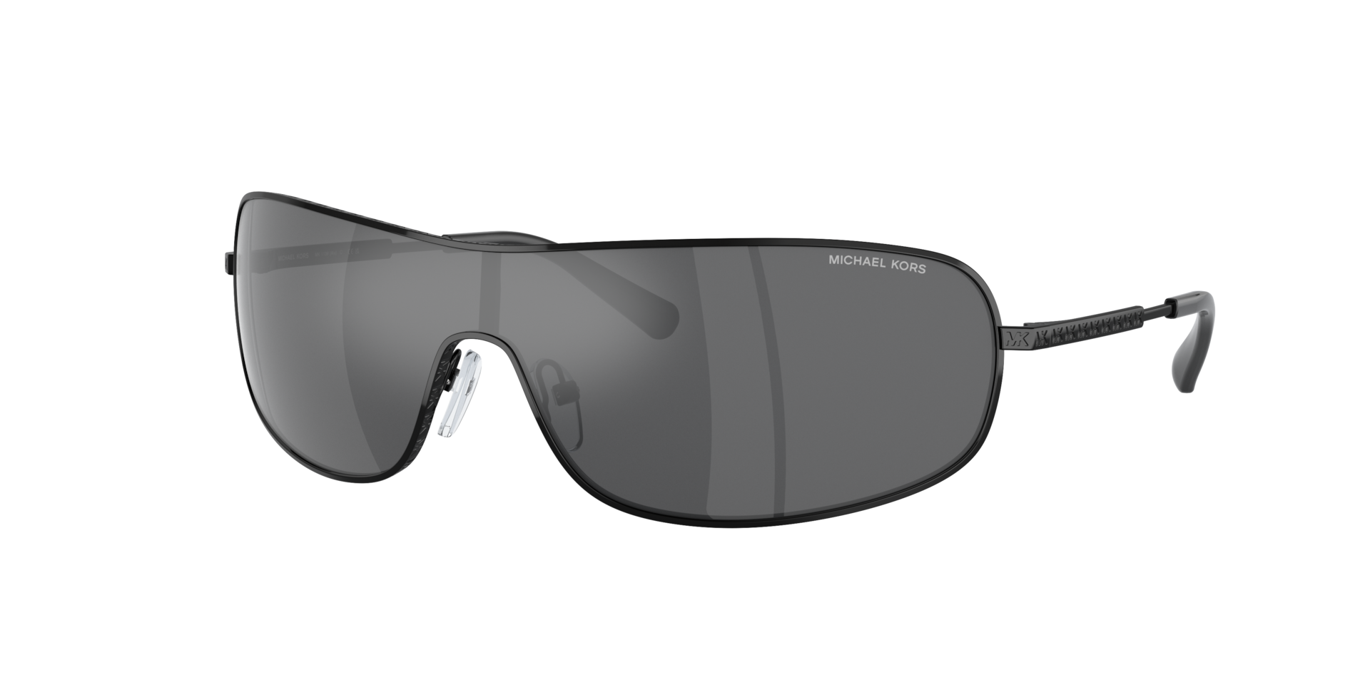 Michael Kors Femme Sunglass Aix - Couleur du Monture: Noir, Couleur de Lentille: Gris foncé uni