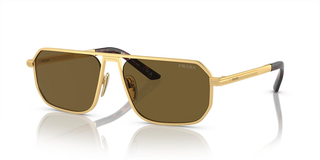 O*a様 PRADAキャットアイ サングラス SPR53S ブラウン×ゴールド Prada PR A53S XXL (59 - 17) with Brown lenses and Gold frame