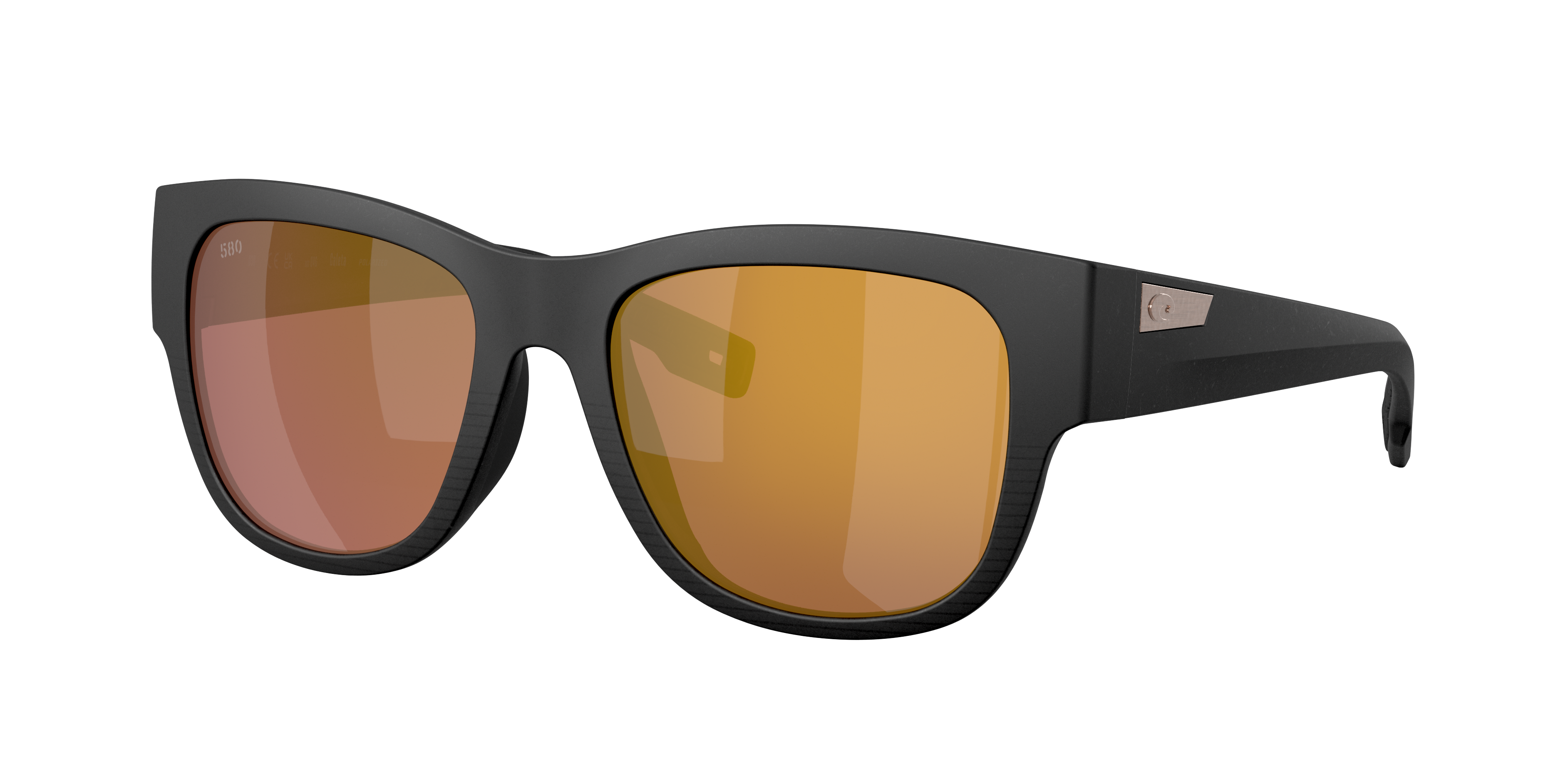Costa Woman Sunglass Caleta -  Frame color: Netplus Black, Lens color: Gold Mirror