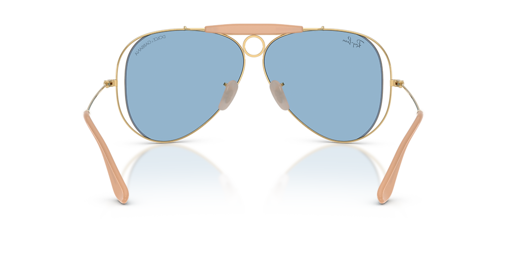 Ray-Ban The Shooter By Dolce&Gabbana XL (58 - 09) with Blue lenses
