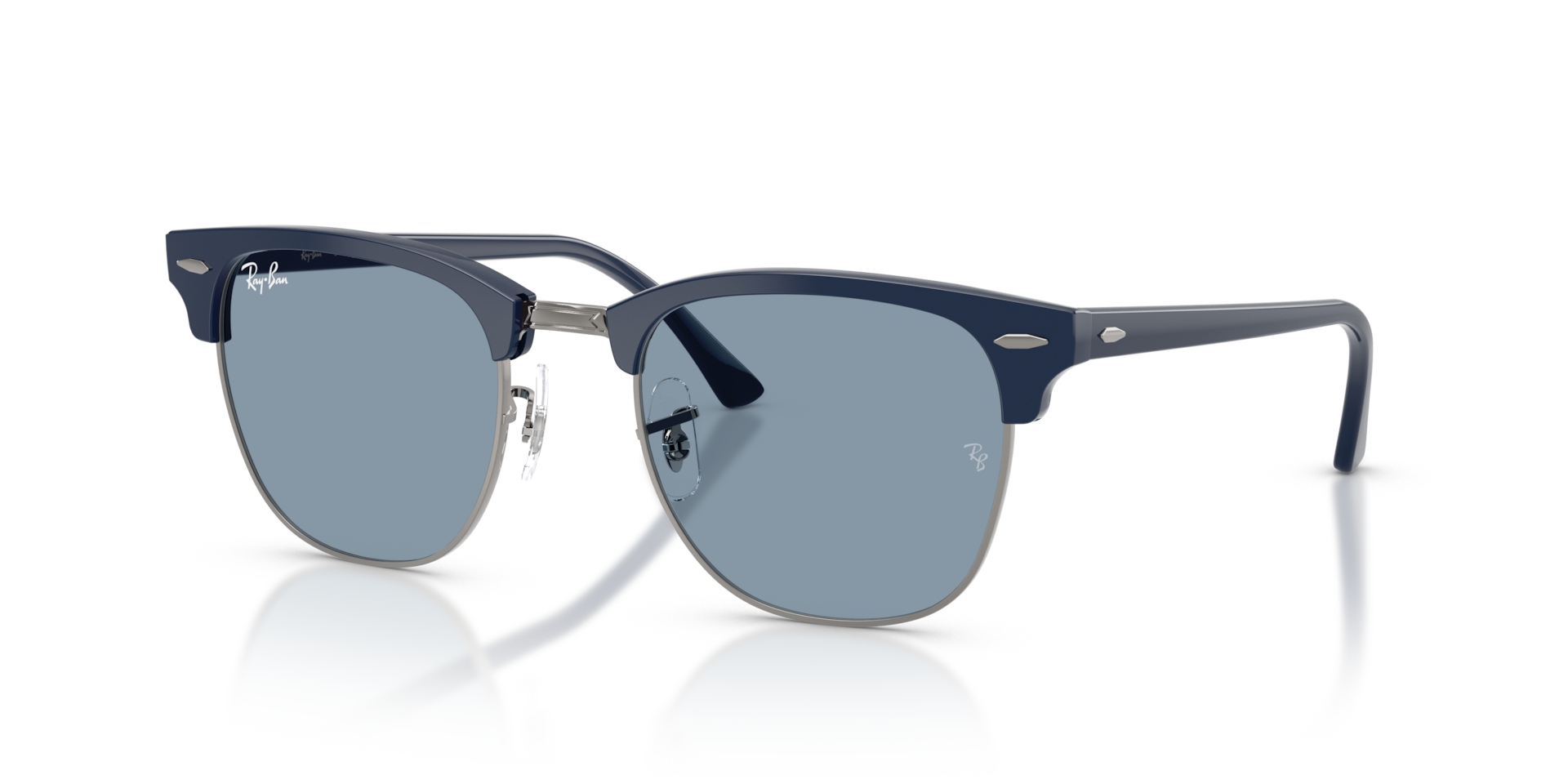 Ray-Ban Clubmaster Classic L (51 - 21) with Blue lenses and Blue