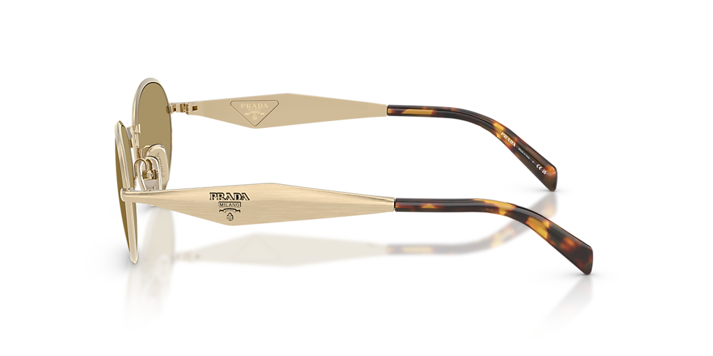 Prada PR D57S L (54 - 19) with Green lenses and Gold frame