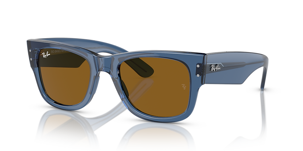 Ray-Ban Mega Wayfarer Bio-Based M (51 - 21) with Brown lenses and 
