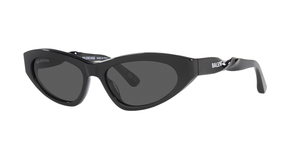 Balenciaga BB0207S XL (54 - 17) with Grey lenses and Black frame