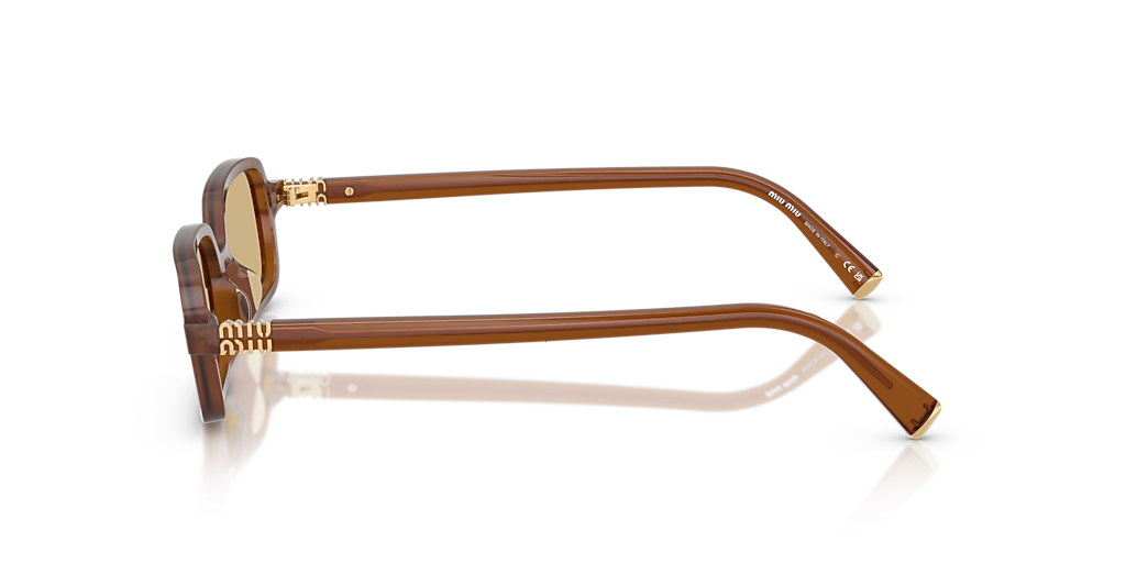 Miu Miu MU 11ZS S (51 - 16) with Yellow lenses and Brown frame