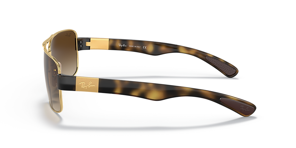 Ray-Ban RB3522 XXL (61 - 17) with Brown lenses and Gold frame