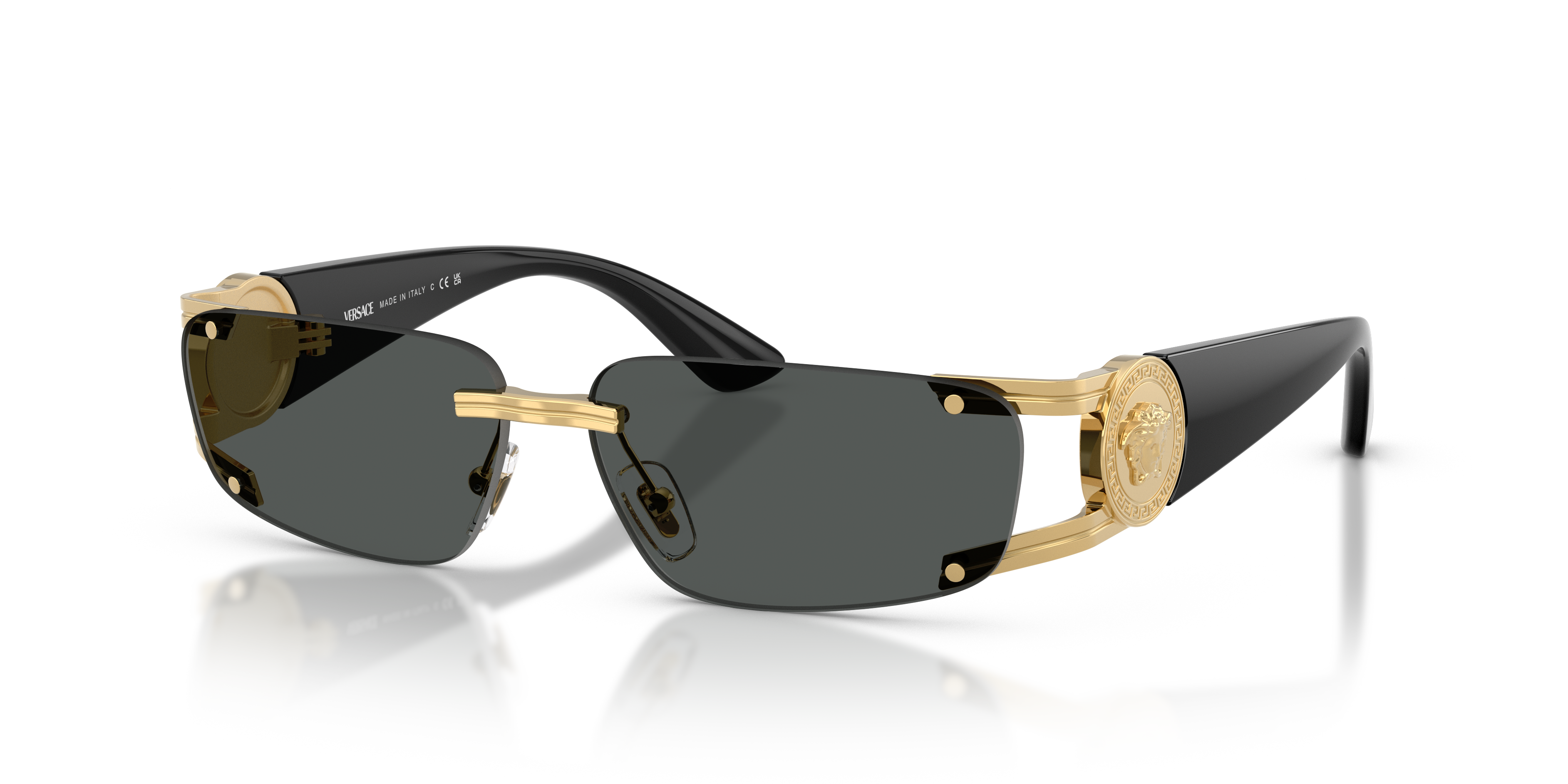 Versace VE2291 L (59 - 13) with Grey lenses and Gold frame