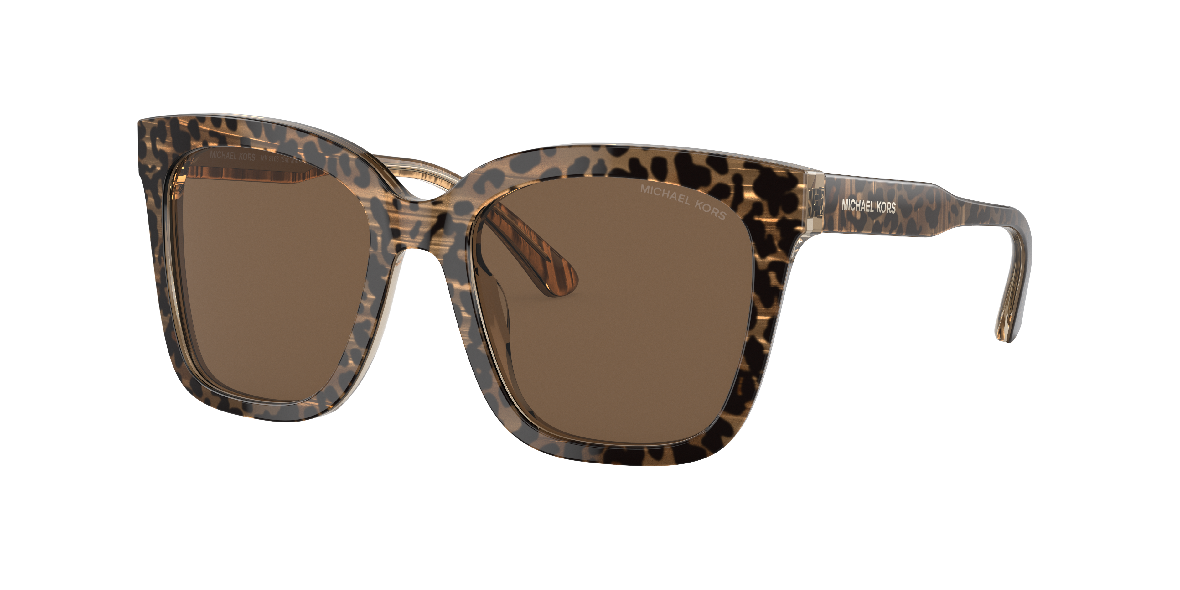 Michael Kors Woman Sunglass San Marino -  Frame color: Brown, Lens color: Brown Solid