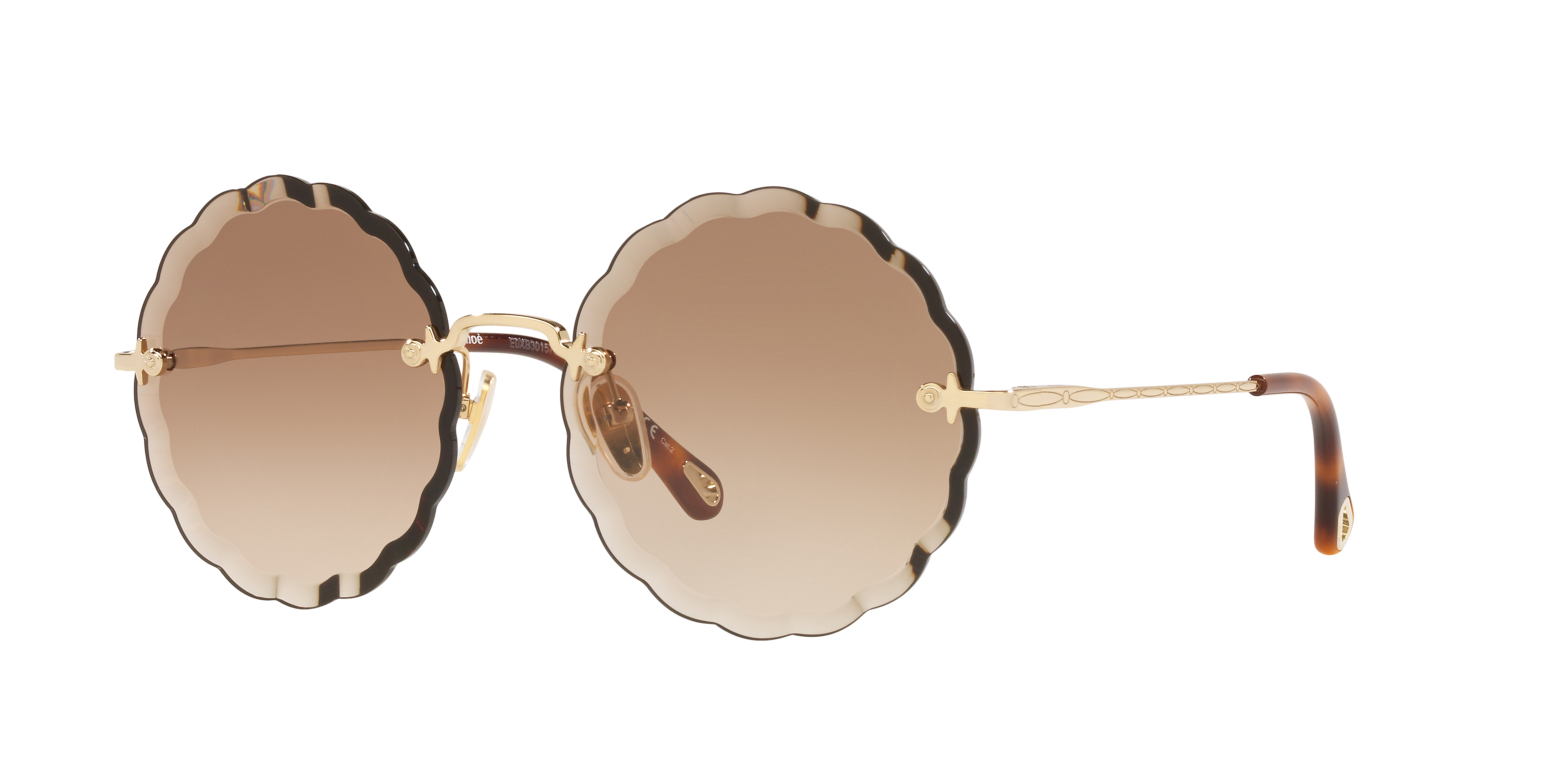 Chloé Unisex Sunglass CH0047S -  Frame color: Gold Brown, Lens color: Brown Gradient