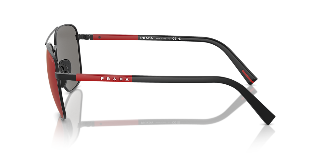 Prada Linea Rossa PS 54ZS XXL (60 - 17) with Grey lenses and Black