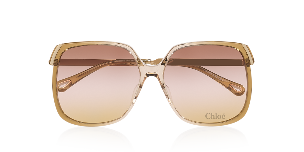Chloé CH0286S XL (60 - 15) with Pink lenses and Brown frame