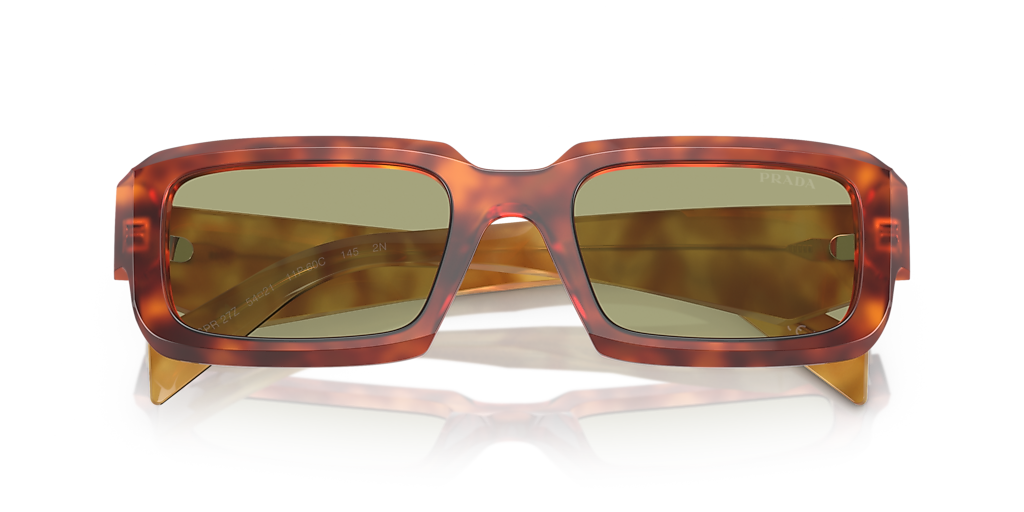 Prada PR 27ZS L (54 - 21) with Green lenses and Brown frame