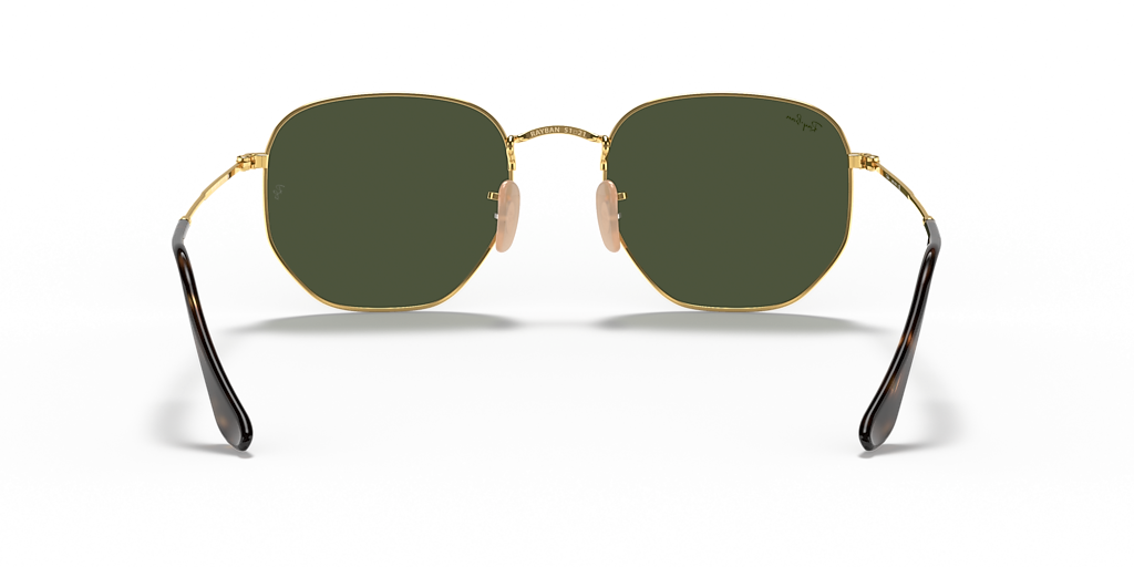 Ray-Ban Hexagonal Flat Lenses M (51 - 21) with Green lenses and