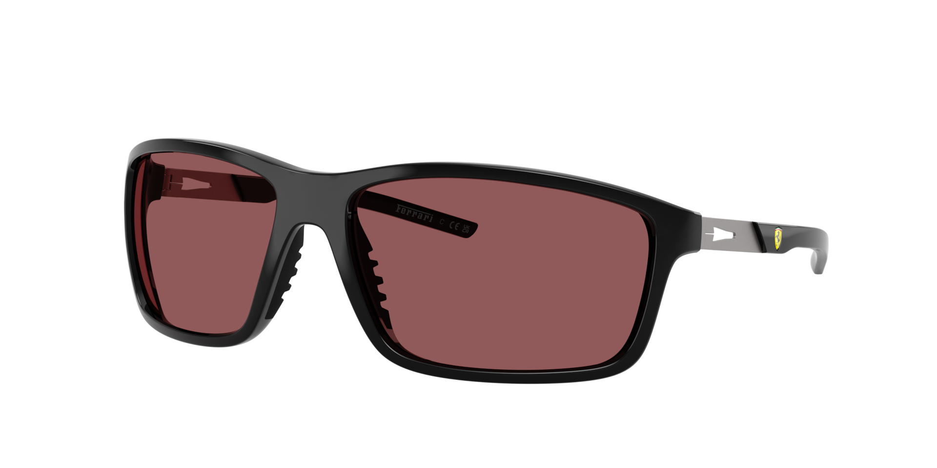 Scuderia Ferrari Man Sunglass FZ6021U -  Frame color: Black Shiny, Lens color: Red Ferrari Exclusive