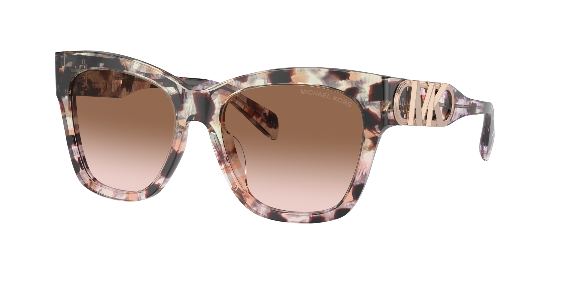 Michael Kors Femme Sunglass Empire Square - Couleur du Monture caille de tortue rose Couleur de Lentille Dgrad Rose Marron 87 €