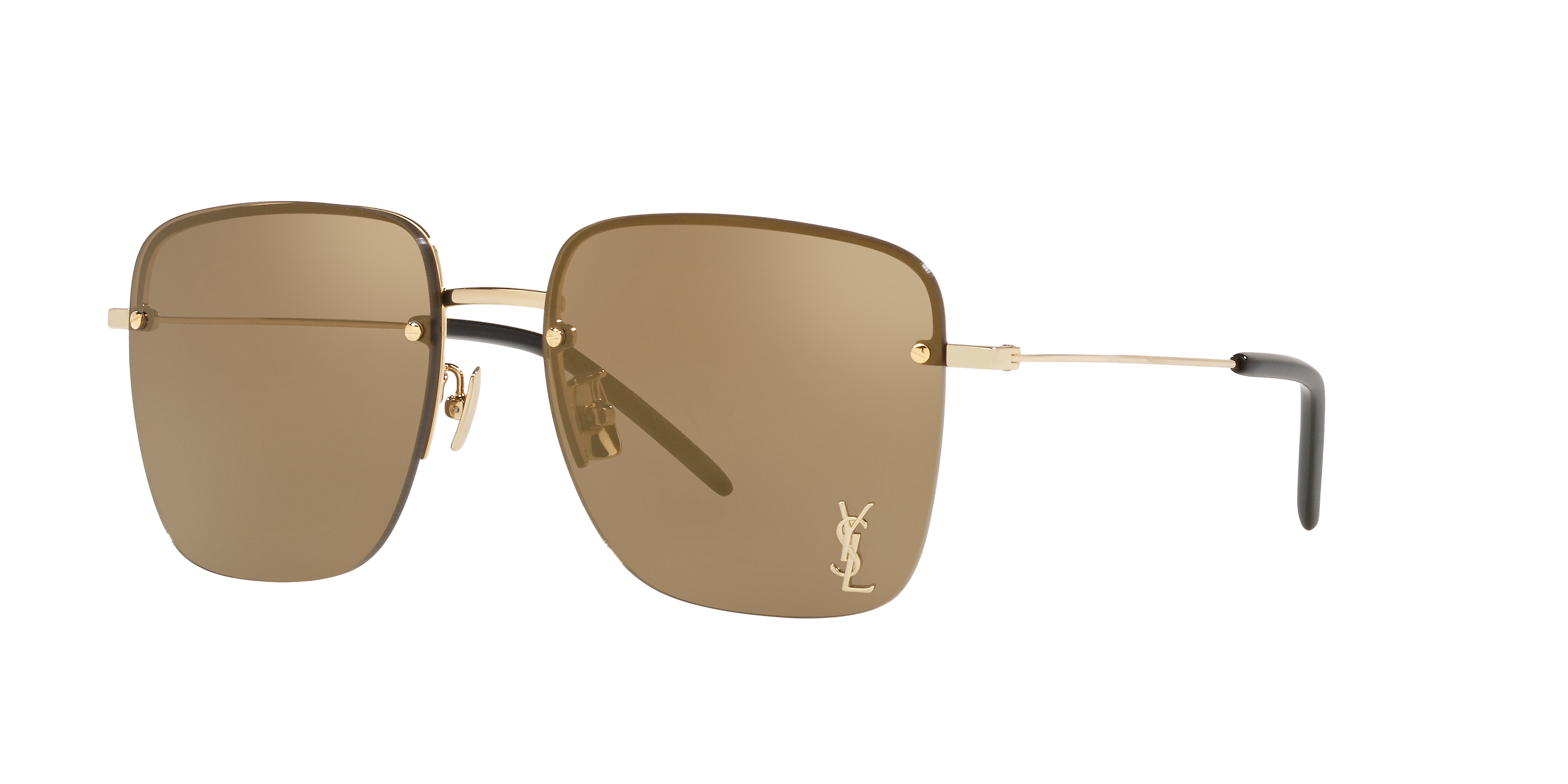 Saint Laurent Woman Sunglass SL 312 M-006 -  Frame color: Gold, Lens color: Brown