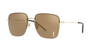 Saint Laurent SL97 M (51 - 20) with Green lenses and Gold frame