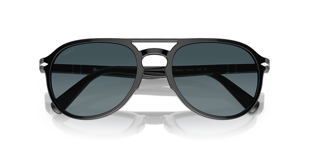 ｐｐ Persol PO3235S XL (55 - 20) with Blue lenses and Black frame