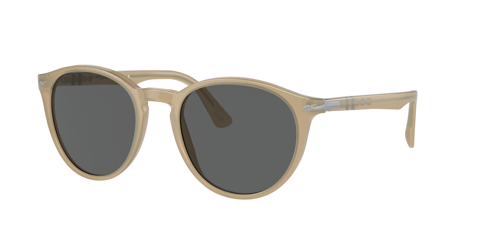 Persol Man Sunglass PO3152S -  Frame color: Opal Beige, Lens color: Dark Grey